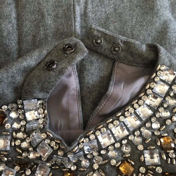 NWT Qinpei.er Embellished Midi Dress, Wool, S - Picture 4 of 6